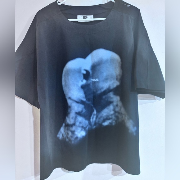 SAALT STUDIO Other - SAALT STUDIO Black Graphic T-Shirt with Unique Print